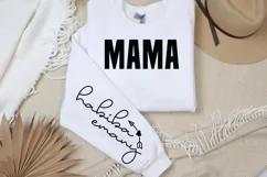 Mama habiba emany Sleeve SVG PNG Product Image 2