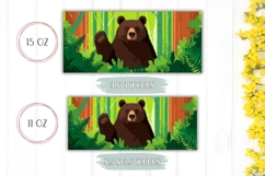 Cartoon Bear Mug Design, Forest Mug Template Product Image 2