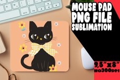 Cute Cat Mouse Pad for Sublimation PNG Product Image 1