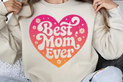 Best mom ever PNG, Mothers Day Sublimation PNG Product Image 1