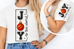 Joy To The World PNG, Joy Yarn PNG, Merry Christmas Faux Product Image 3