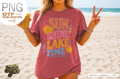 Sun Shine Lake Time png, Girly Summer Lake Design DTF Product Image 7