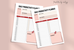 Daily Productivity Planner Template Canva Editable,Printable Product Image 2