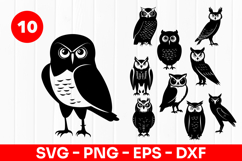 Owl Silhouette Owl SVG PNG Product Image 1