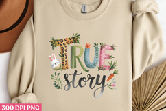 true story. PNG, Retro Easter Day Sublimati Product Image 2