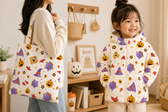 Cute Halloween Seamless Pattern PNG Product Image 2