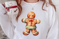 Gingerbread Man Sublimation Clipart, Gingerbread Man Clipart Product Image 2
