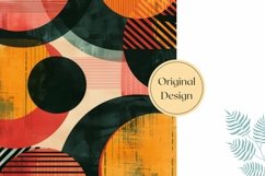 Retro Pillow Case Template, Abstract Sublimation Pillowcase Product Image 2