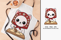 Babushka Cat Pierogi Vector file Product Image 3