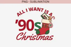 90's Christmas png design for T-shirts Product Image 2
