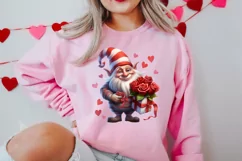 Cute Valentine Gnome Clipart, Gnome Clipart, Cute Gnome Product Image 3