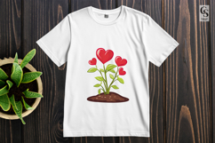 Heart Leaf Sprout Plant Clipart sublimation png Product Image 2