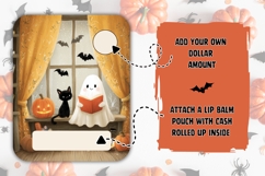 Kids Halloween Gift Card Template, Ghost Money Card Product Image 2