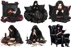 Cozy Gothic Winter Clipart Product Image 2