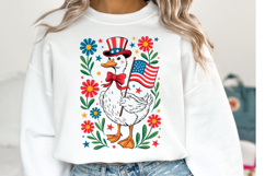USA Duck Svg | 4th of July Svg | Shirt Svg Product Image 1