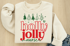Holly Jolly Nurse SVG Product Image 3