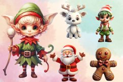 Cute Christmas Set Sublimation Clipart, Cute Christmas PNG Product Image 3