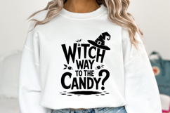 Witchy way to the candy Svg | Halloween Svg | Shirt Svg Product Image 1