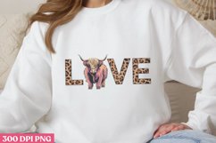 Love PNG, Highland Cow Sublimation PNG Product Image 2