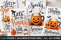 Halloween Kitchen Towel PNG, Funny Halloween PNG, Spooky PNG Product Image 1