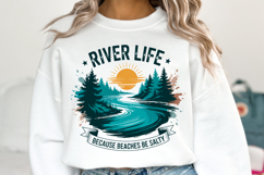River Life svg Design | Svg Cut Files | Shirt Svg Product Image 1