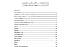 Knitted clothes for 7&quot;/18 cm Waldorf doll. 16 PDF patterns Product Image 2