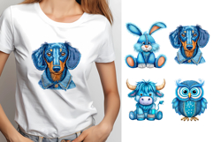 Denim Patchwork Sublimation Bundle. Denim Patchwork T-Shirt Product Image 3