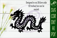 Chinese Dragon wall art sign, SVG file. vector file design 1 Product Image 4