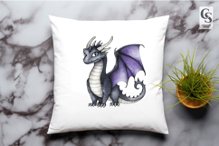 Purple Dragon Clipart PNG Product Image 2