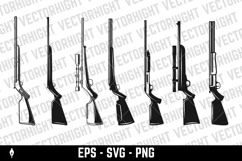 Crossed bullets cartridges from assault rifle. Design elemen Product Image 2