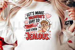Cute Cupid With Bow For Valentines Day Vector Design Product Image 2
