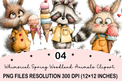 Whimsical Summer Animals Clipart Product Image 1