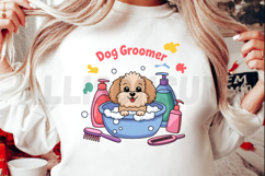 Dog Groomer PNG, Dog Sublimation Design Product Image 2