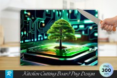 Tree Growing Cutting Board Sublimation Design Product Image 1