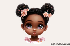Peekaboo African Black Girl Clipart Bundle PNG Product Image 2