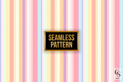 Pastel Rainbow Stripes Digital Paper Product Image 2