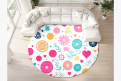 Large round rug mockup Product Image 3