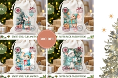 Christmas Mouse Santa Sack, Winter Santa Sack Designs Product Image 2