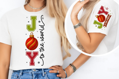 Joy To The World PNG, Joy Yarn PNG, Merry Christmas Faux Product Image 3