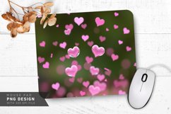 Heart Bubbles Mouse Pad PNG Design Product Image 1