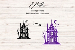 Creepy House SVG, Haunted House SVG Product Image 2