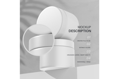 Plastic Cream Jar - PSD Mockup Product Image 2