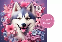 Husky Tumbler Wrap, Husky Sublimation Tumbler Template Product Image 2