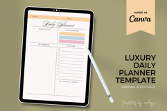 Luxury Daily Planner Template | Elegant Editable Printable Product Image 2