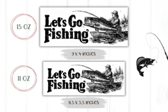 Let&#039;s Go Fishing Mug Design, Fish Mug, Fisherman Coffee Mug Product Image 2