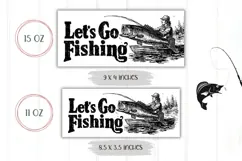 Let's Go Fishing Mug Design, Fish Mug, Fisherman Coffee Mug Product Image 2