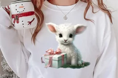 Christmas Baby Animals Clipart, Christmas Animal Safari Product Image 2