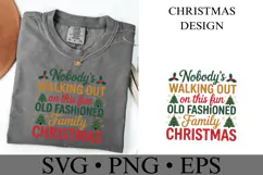 Old Fashioned Family Christmas Svg | Shirt Svg Product Image 3
