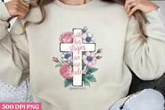 Walk by faith, not by sight PNG, Christian Jesus Sublimation Product Image 1