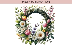 Spring wreath png design for T-shirts Product Image 2